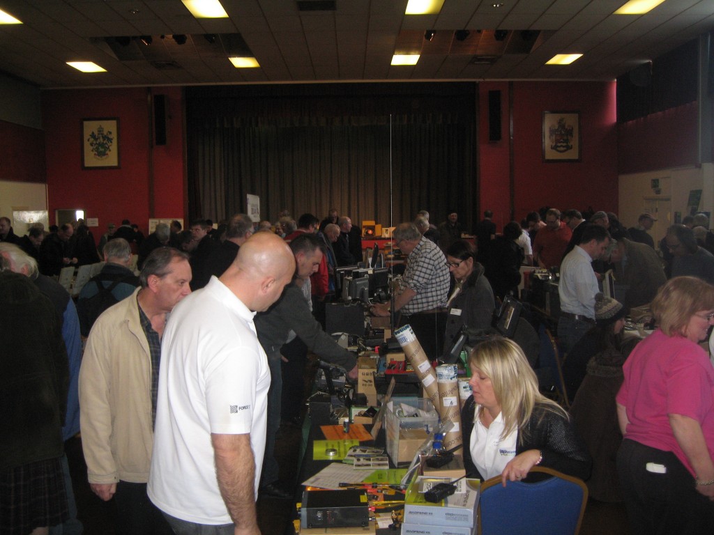 The main hall was busy until lunchtime.