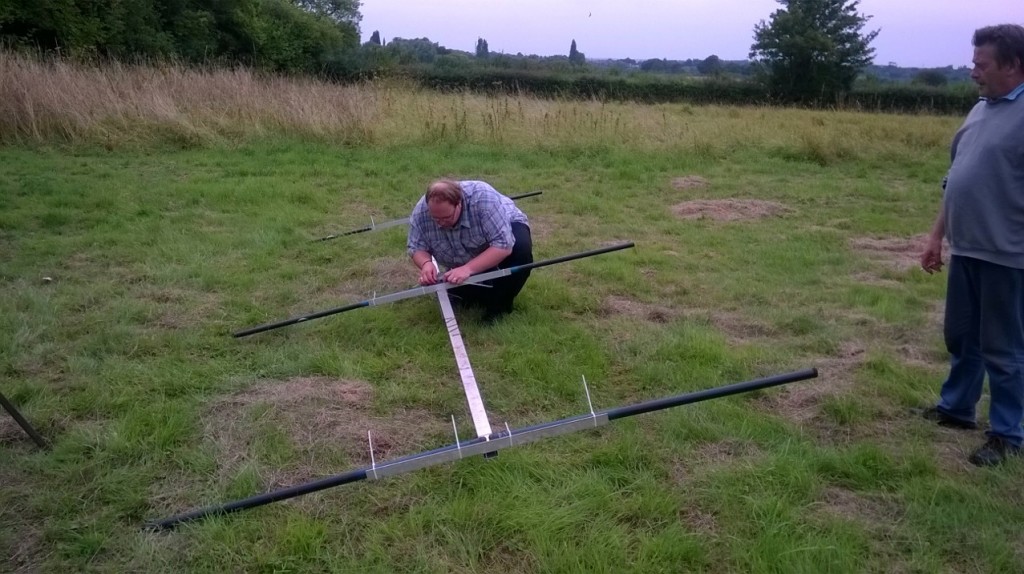George M1GEO assembles his 20m monoband 3 element beam